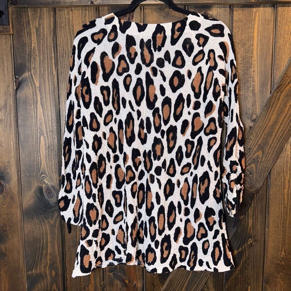 Chico's Animal Print Leopard Sweater - Picture 2 of 5